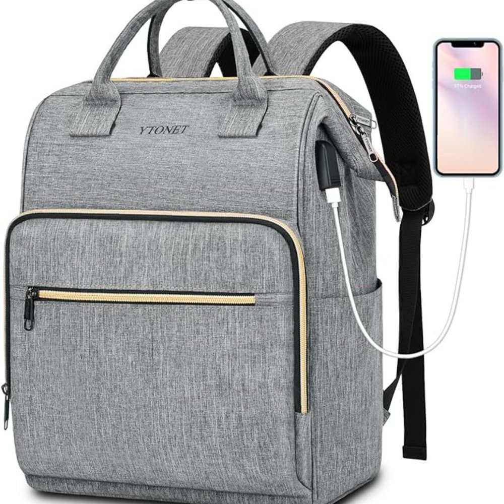 Laptop Backpack,Travel Backpack with USB Charging Port Fit 15.6 Inch Laptop